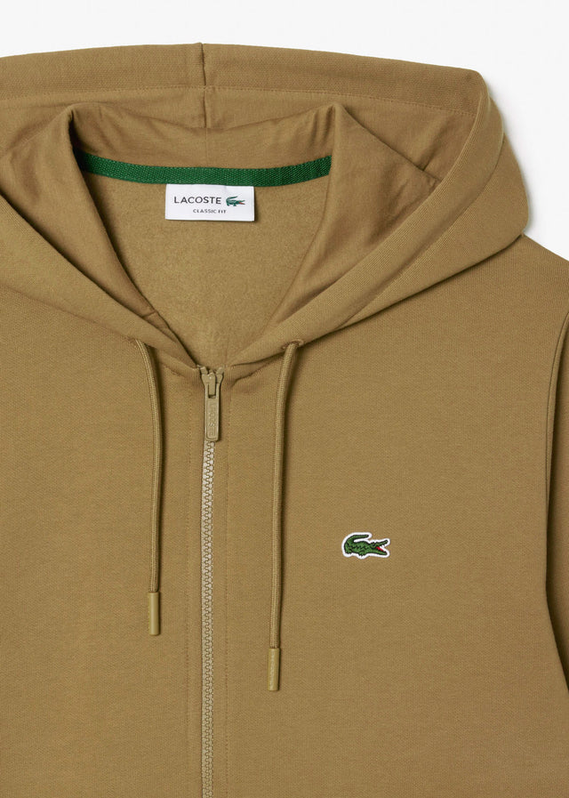 Lacoste Cardigans Zip through hoodie - cookie