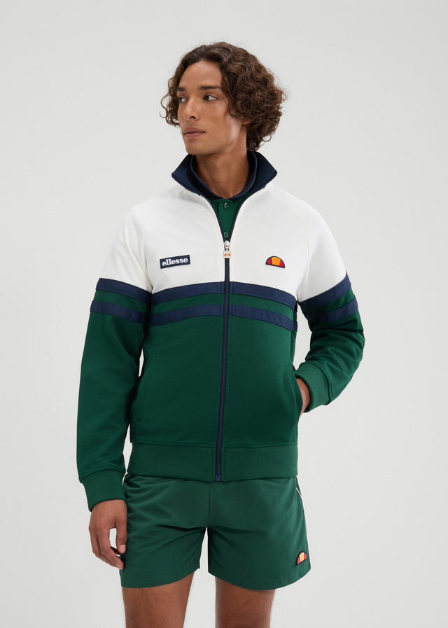 Ellesse Cardigans Rimini track jacket - off white dark green