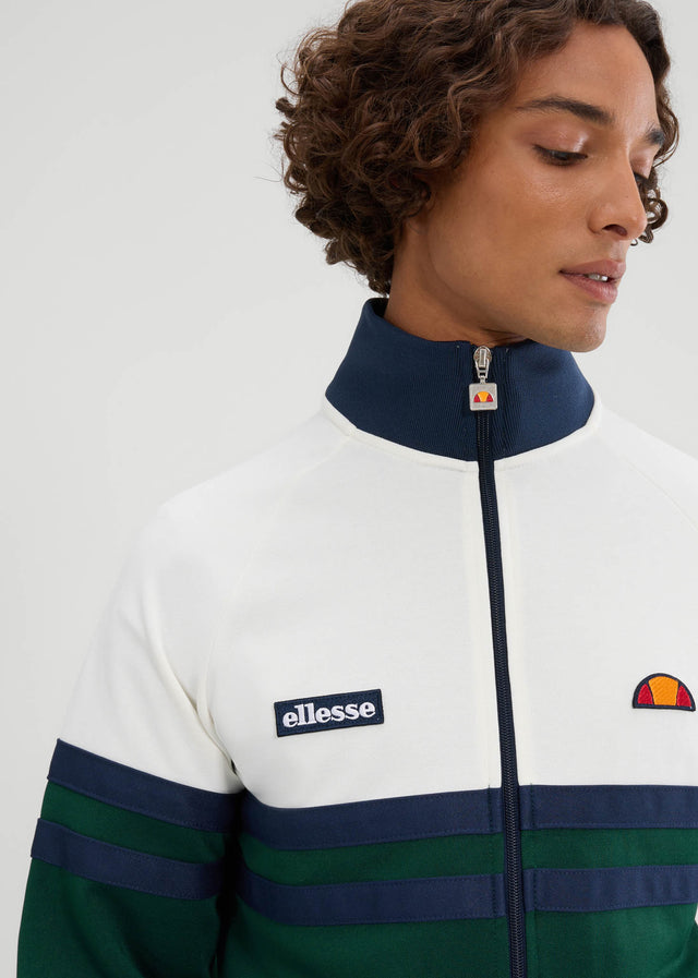 Ellesse Cardigans Rimini track jacket - off white dark green
