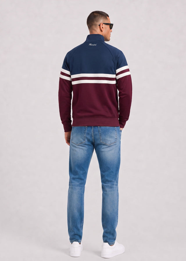 Ellesse Cardigans Rimini track jacket - burgundy navy