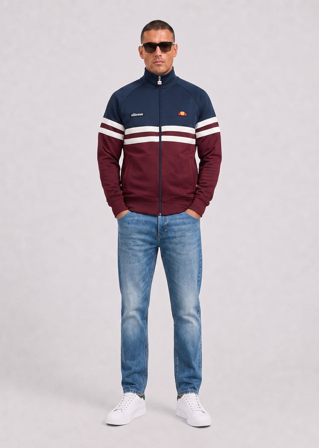 Ellesse Cardigans Rimini track jacket - burgundy navy