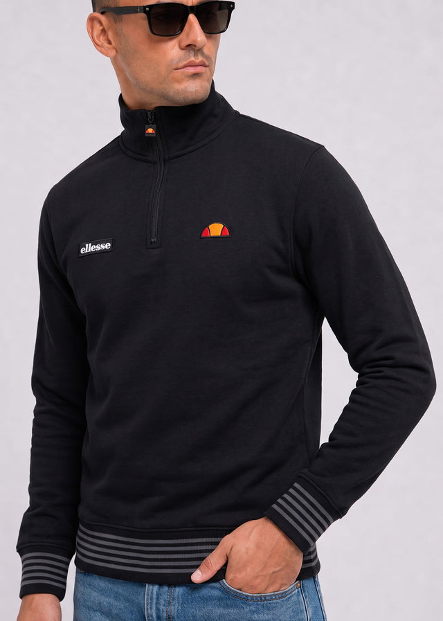 Ellesse Sweaters Verazo quarter zip top - black