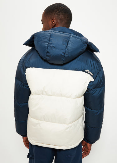 Ellesse Jassen Herald padded jacket - navy off white
