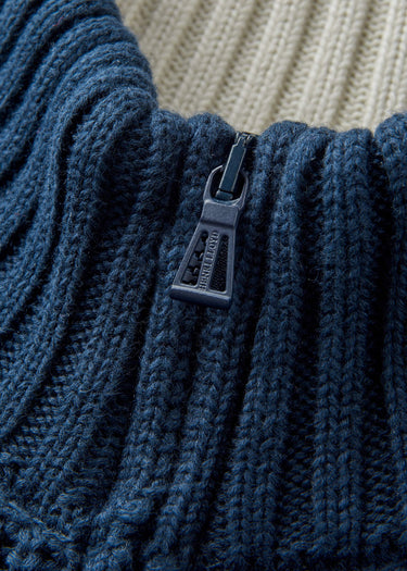 Henri Lloyd Sweaters Golant quarter zip ribbed knit - navy