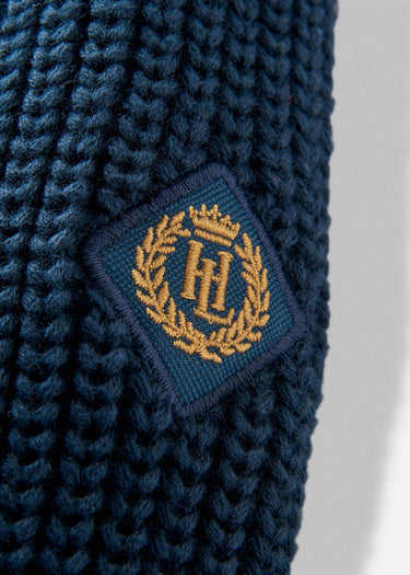 Henri Lloyd Sweaters Golant quarter zip ribbed knit - navy