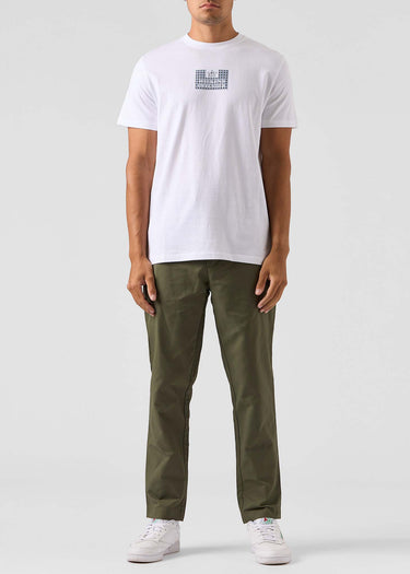 Weekend Offender T-shirts Dygas - white blue house check