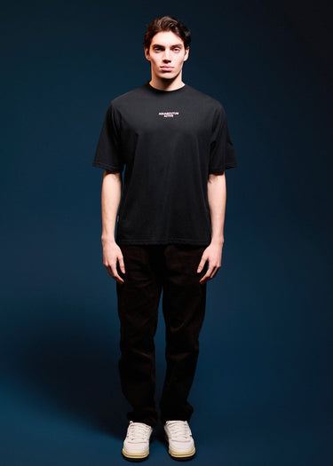 Aquascutum T-shirts Back graphic t-shirt - black
