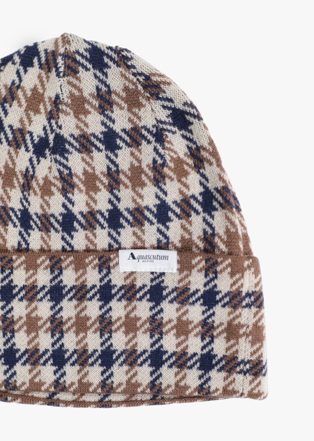Aquascutum Beanies Club check beanie - club check