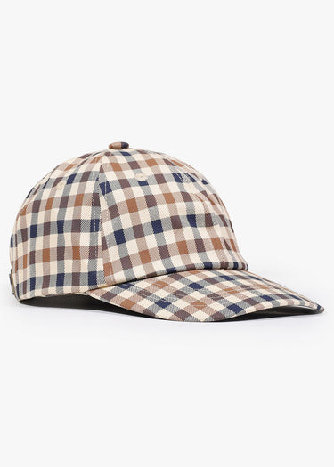 Aquascutum Caps Logo check cap - club check