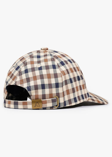 Aquascutum Caps Logo check cap - club check