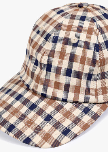 Aquascutum Caps Logo check cap - club check