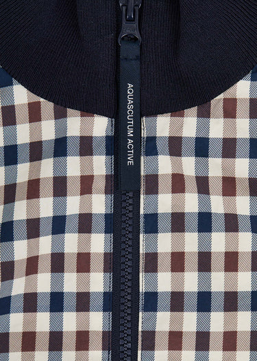Aquascutum Cardigans Club tech fz sweater - navy