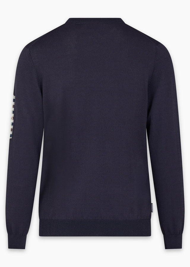 Aquascutum Sweaters Crewneck tech sweater - navy