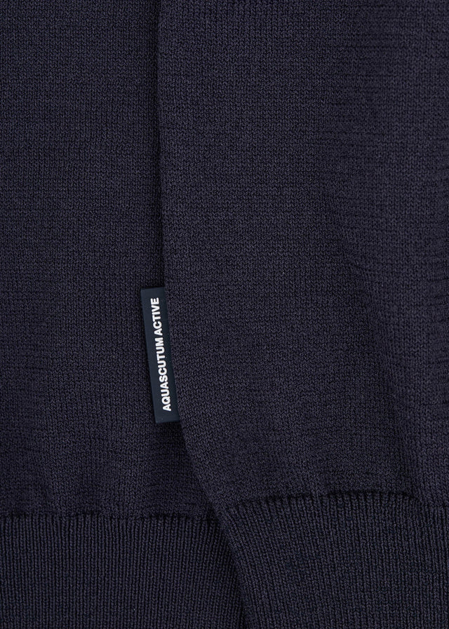 Aquascutum Sweaters Crewneck tech sweater - navy