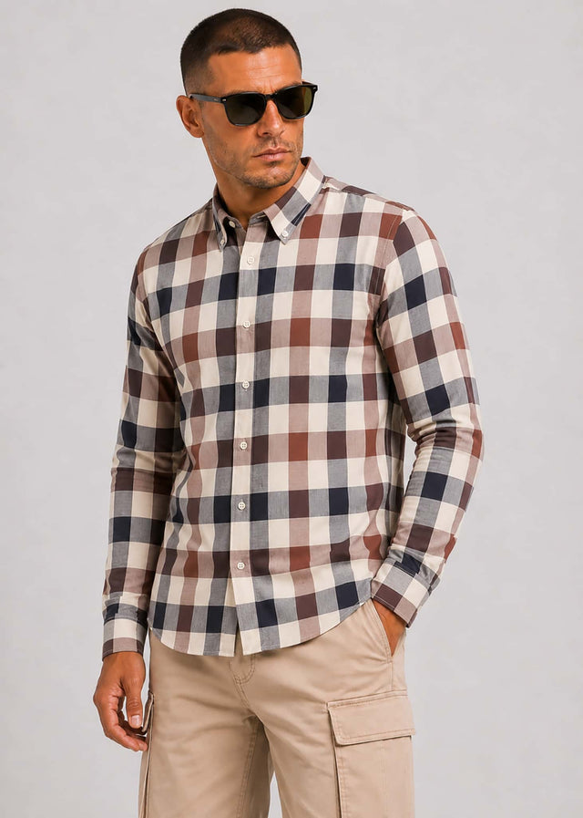 Aquascutum Shirts Macro iconic shirt - club check
