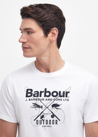 Barbour T-shirts Fly tee - white
