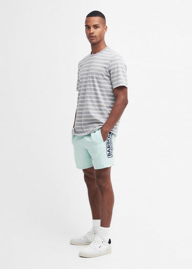 Barbour International Zwembroeken Large logo swim short - green fig