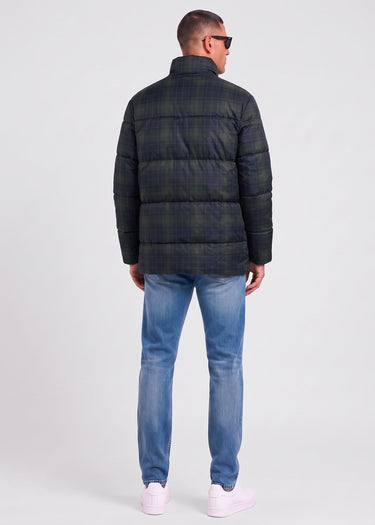 Barbour Jackets Barbour lonnen tartan puffer jacket - shadow classic tartan