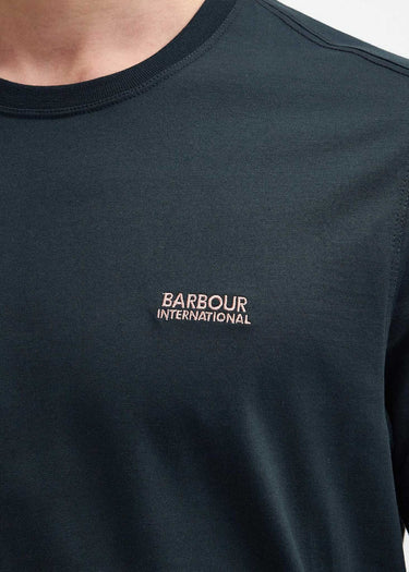 Barbour International T-shirts Philip tipped cuff tee - forest river