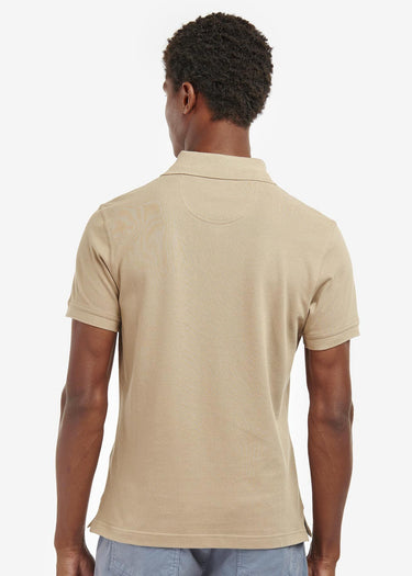 Barbour Polo's Tartan pique polo - washed stone