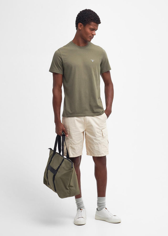 Barbour T-shirts Tartan sports tee - pale sage