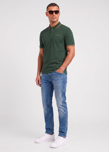 Ben Sherman Polo's Signature pique polo - bottle green