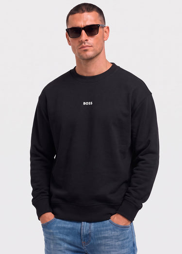 Hugo Boss Truien Wesmallcrew - black