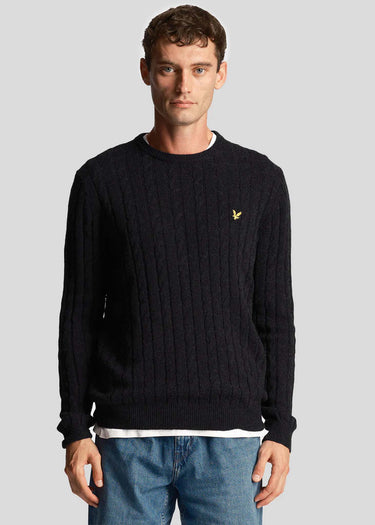 Lyle & Scott Truien Cable jumper - jet black marl