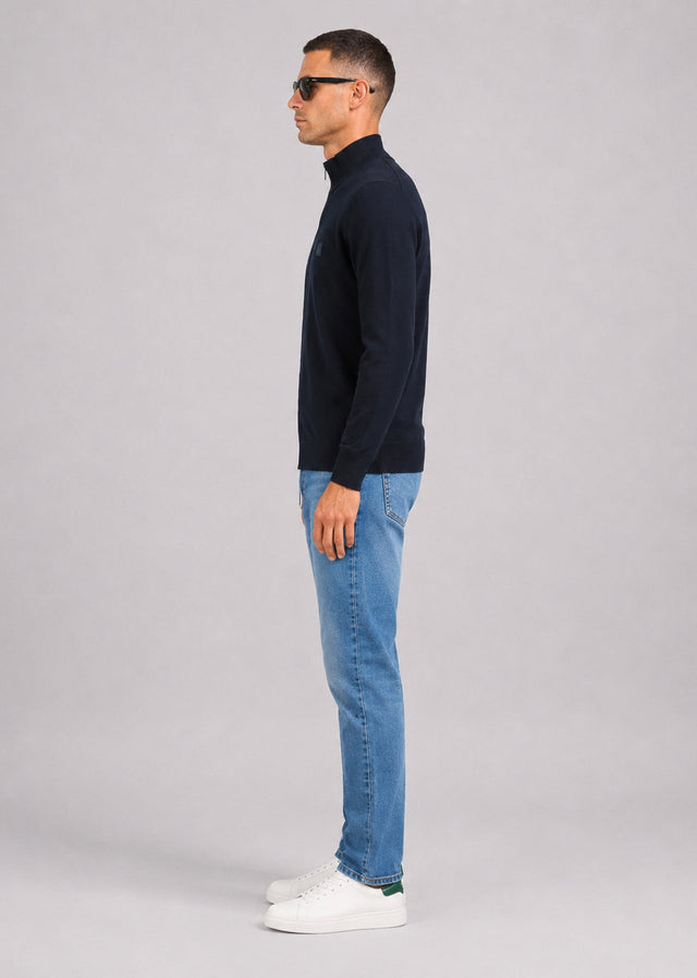 Hugo Boss Sweaters Kanozip s - dark blue