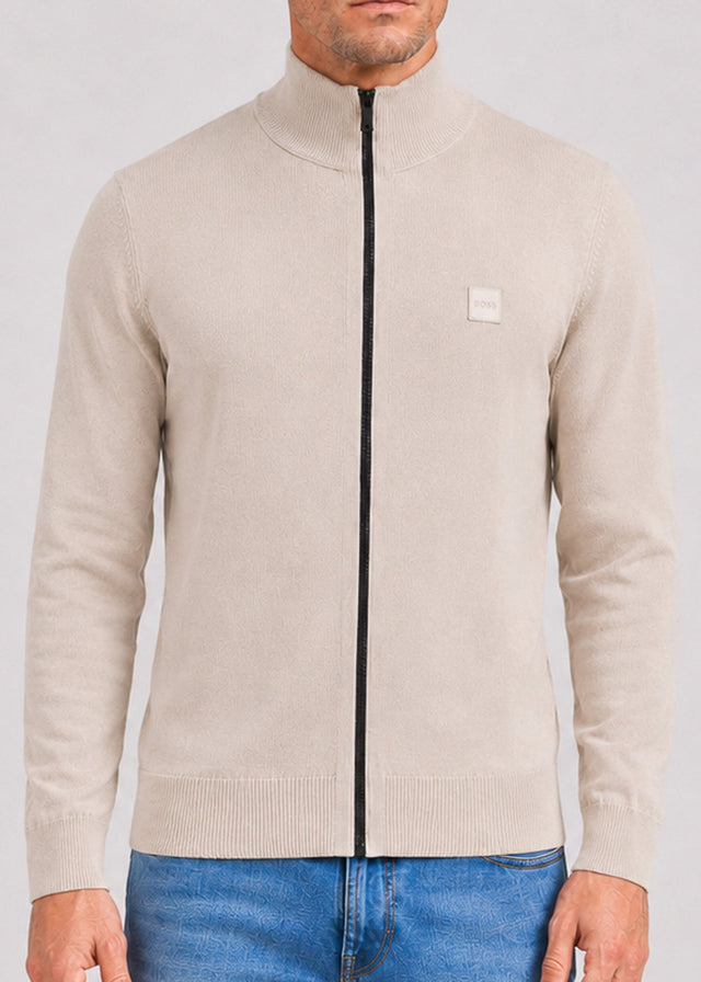 Hugo Boss Sweaters Kanozip s - light beige