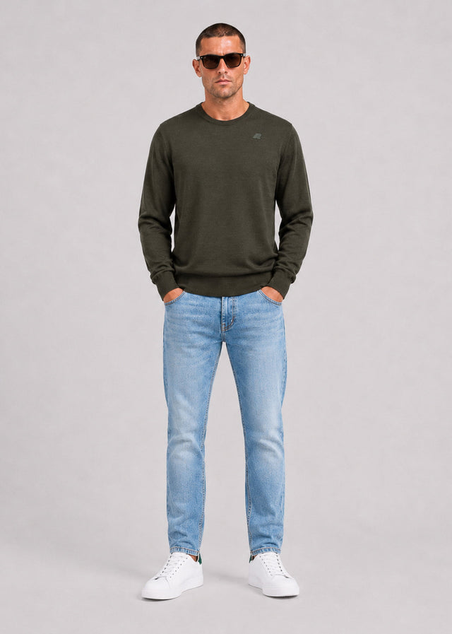 K-Way Sweaters Sebastien merino - green blackish