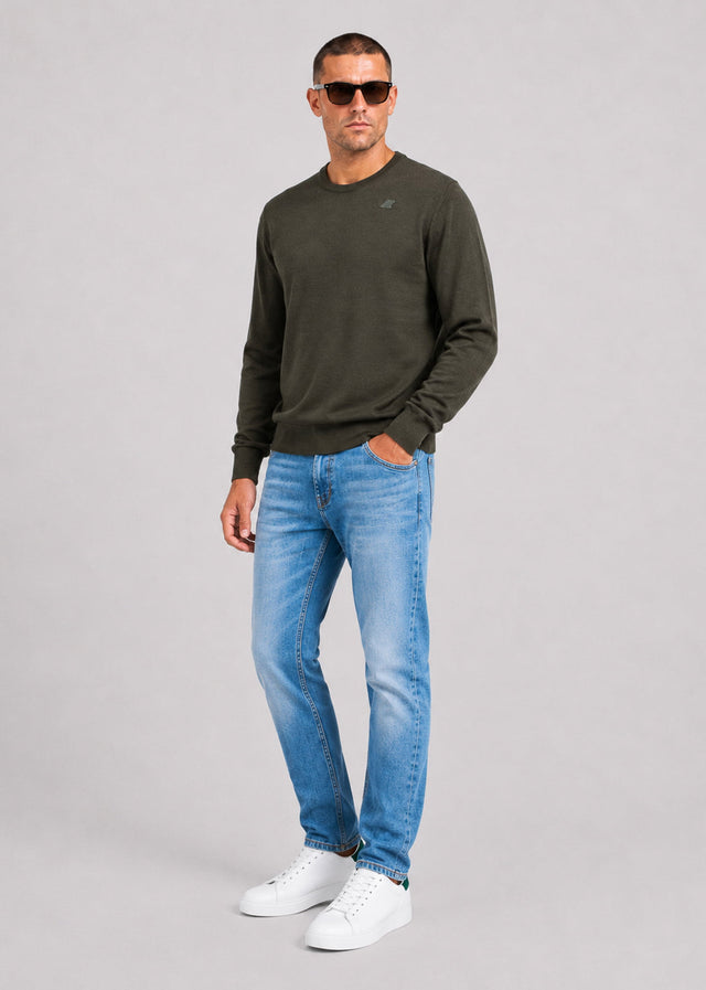 K-Way Sweaters Sebastien merino - green blackish