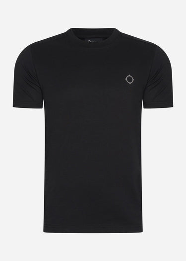 MA.Strum T-shirts Oversized back logo print tee - black