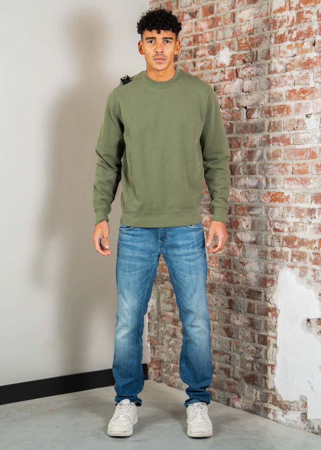 MA.Strum Sweaters Mastrum crew sweat - bronze green