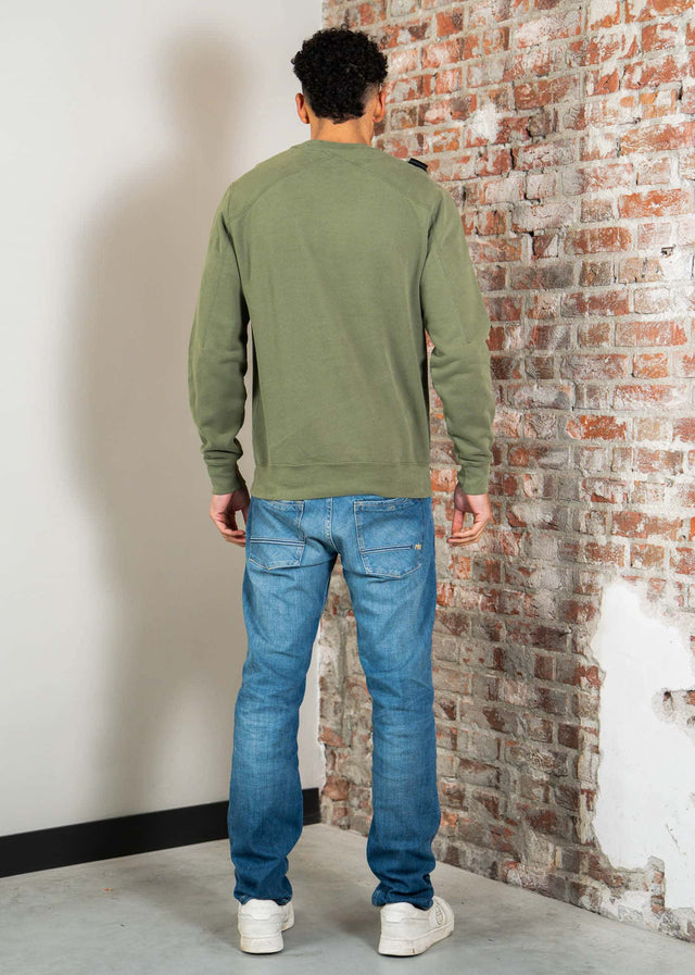 MA.Strum Sweaters Mastrum crew sweat - bronze green