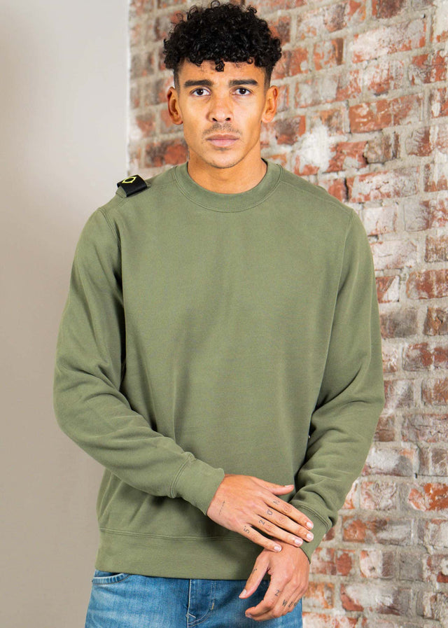 MA.Strum Sweaters Mastrum crew sweat - bronze green