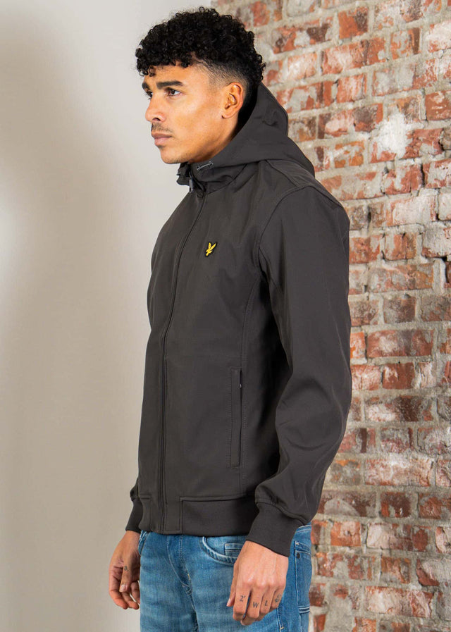 Lyle & Scott Jackets Mesh back softshell jacket - gunmetal