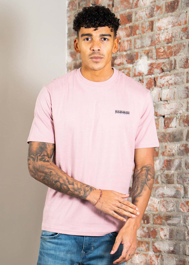 Napapijri T-shirts S small box ss - zephyr