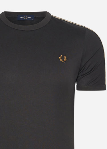 Fred Perry T-shirts Contrast tape ringer t-shirt - anchor grey black