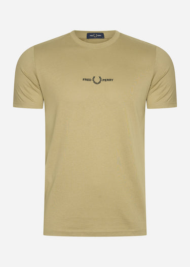 Fred Perry T-shirts Embroidered t-shirt - warm stone