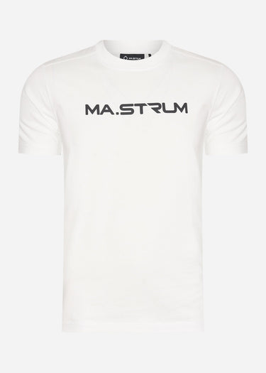 MA.Strum T-shirts Chest print tee - optic white