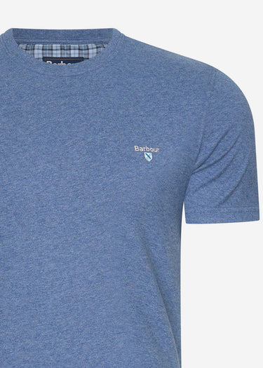 Barbour T-shirts Tartan sports tee - chambray