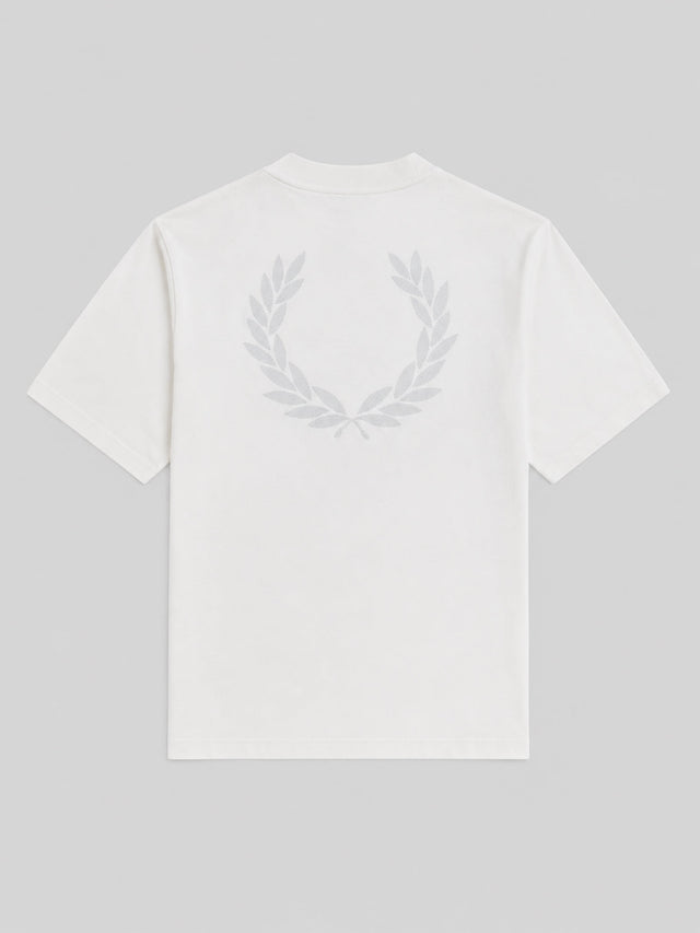 Fred Perry T-shirts Back print laurel wreath t-shirt - snow white