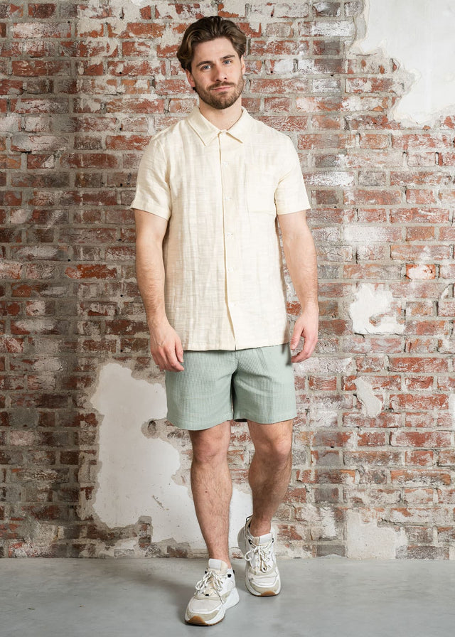 Farah Shirts Fleet check - cream