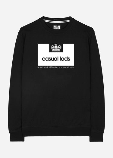 Weekend Offender Truien Casual Lads sweater - black