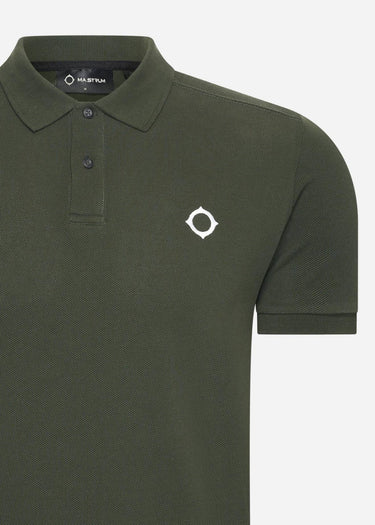 MA.Strum Polo's SS pique polo - oil slick