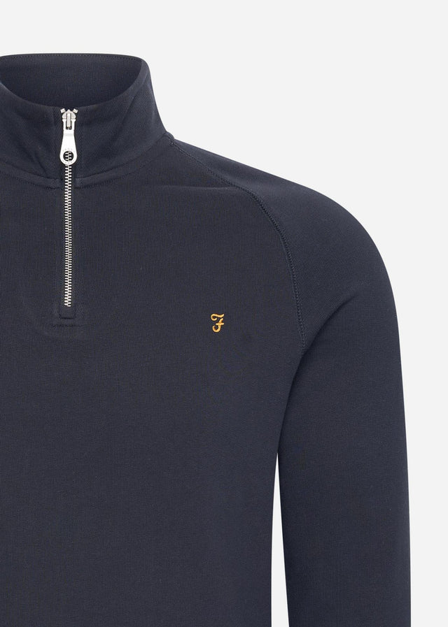 Farah Sweaters Sweatshirt jim 1/4 zip - true navy