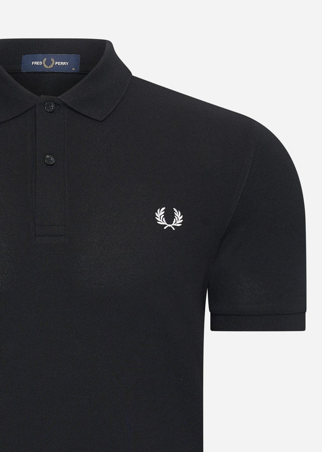 Fred Perry Polos Plain fred perry shirt - black white