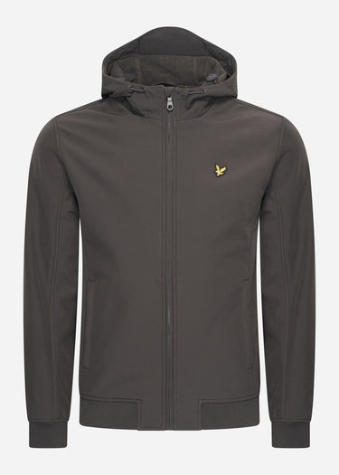 Lyle & Scott Jassen Fleece back softshell jacket - gunmetal