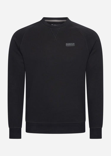 Barbour International Truien Essential crew neck sweat - black pewter
